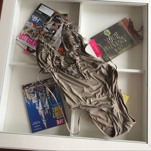 NWT Xhilaration cutout one piece bathing suit